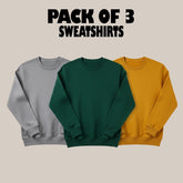 Pack of 3 Full Sleeve Sweatshirts