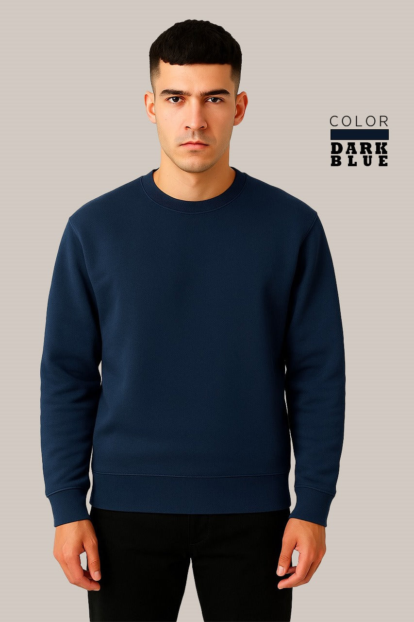 Dark Blue Sweatshirt – Everyday Ease, Timeless Look