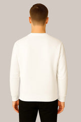 White Sweatshirt – Soft Neutrals, Effortless Style