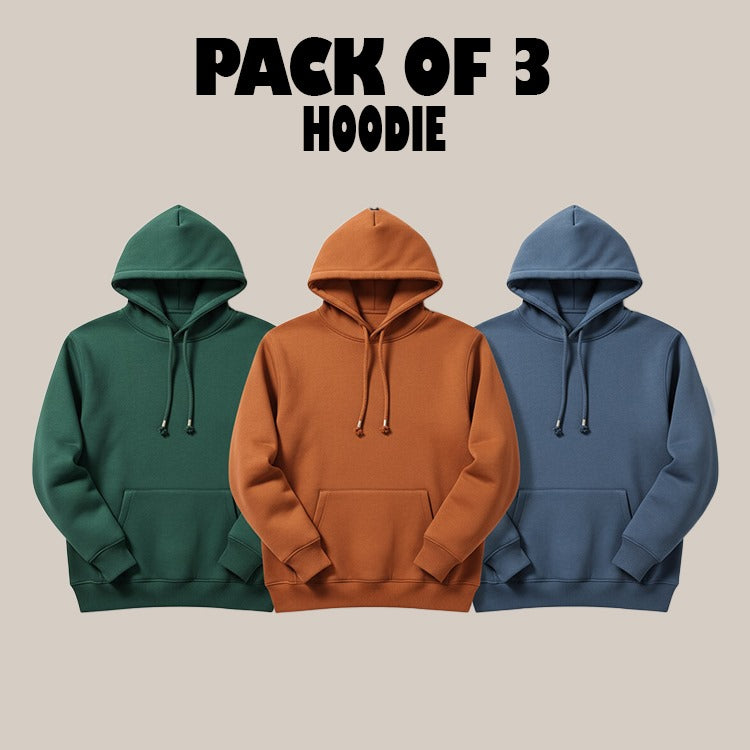 Pack of 3 Full Sleeve Hoodies