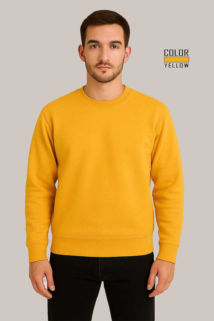 Bright Yellow Sweatshirt – Fresh Vibes, Everyday Comfort