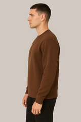 Earthy Brown Sweatshirt – Warm Tones, Cozy Vibes